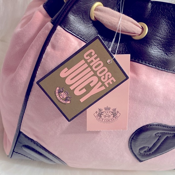 Juicy Couture Pink Velour Daydreamer Bag NWT Excellent Condition - Picture 7 of 17